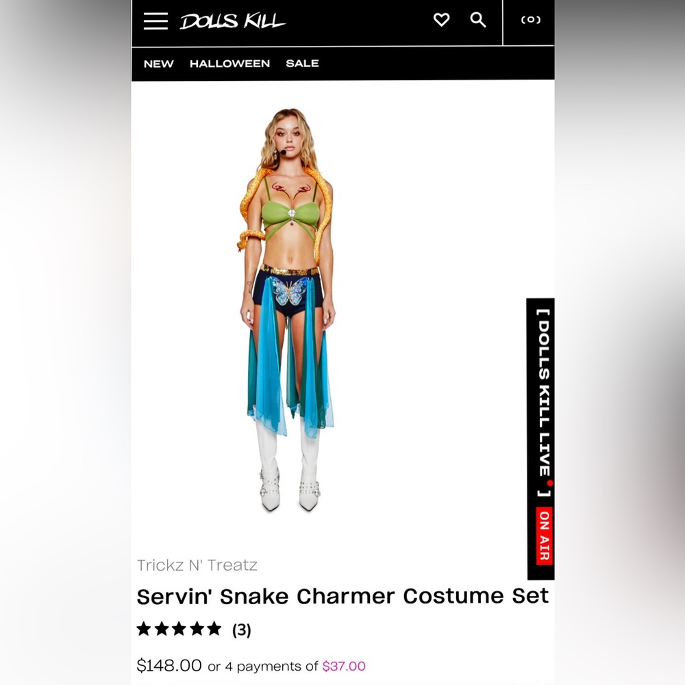 Britney Spears slave 4 U costume dolls kill